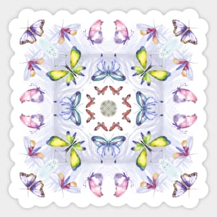 Butterfly Kaleidoscope Sticker